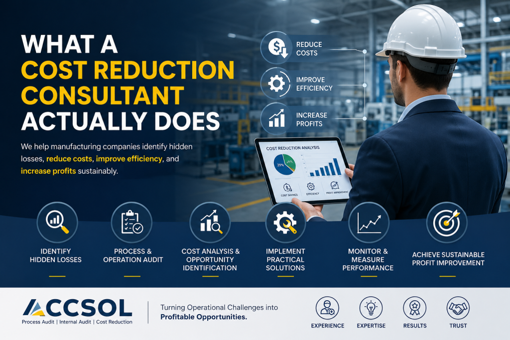 What a Cost Reduction Consultant Actually Does